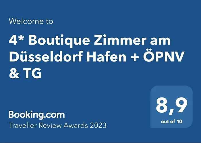 4* Boutique Zimmer Am Hafen + Oepnv & Tg Düsseldorf