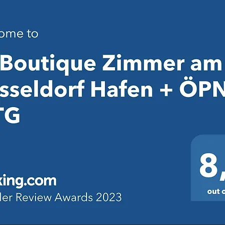 4* Boutique Zimmer Am Hafen + Oepnv & Tg Düsseldorf